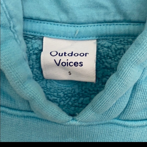 Outdoor voices nimbus hoodie in scout blue - Picture 3 of 6